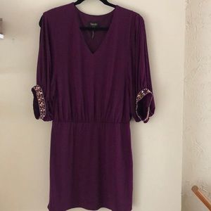 Beaded Sleeve Cocktail Dress